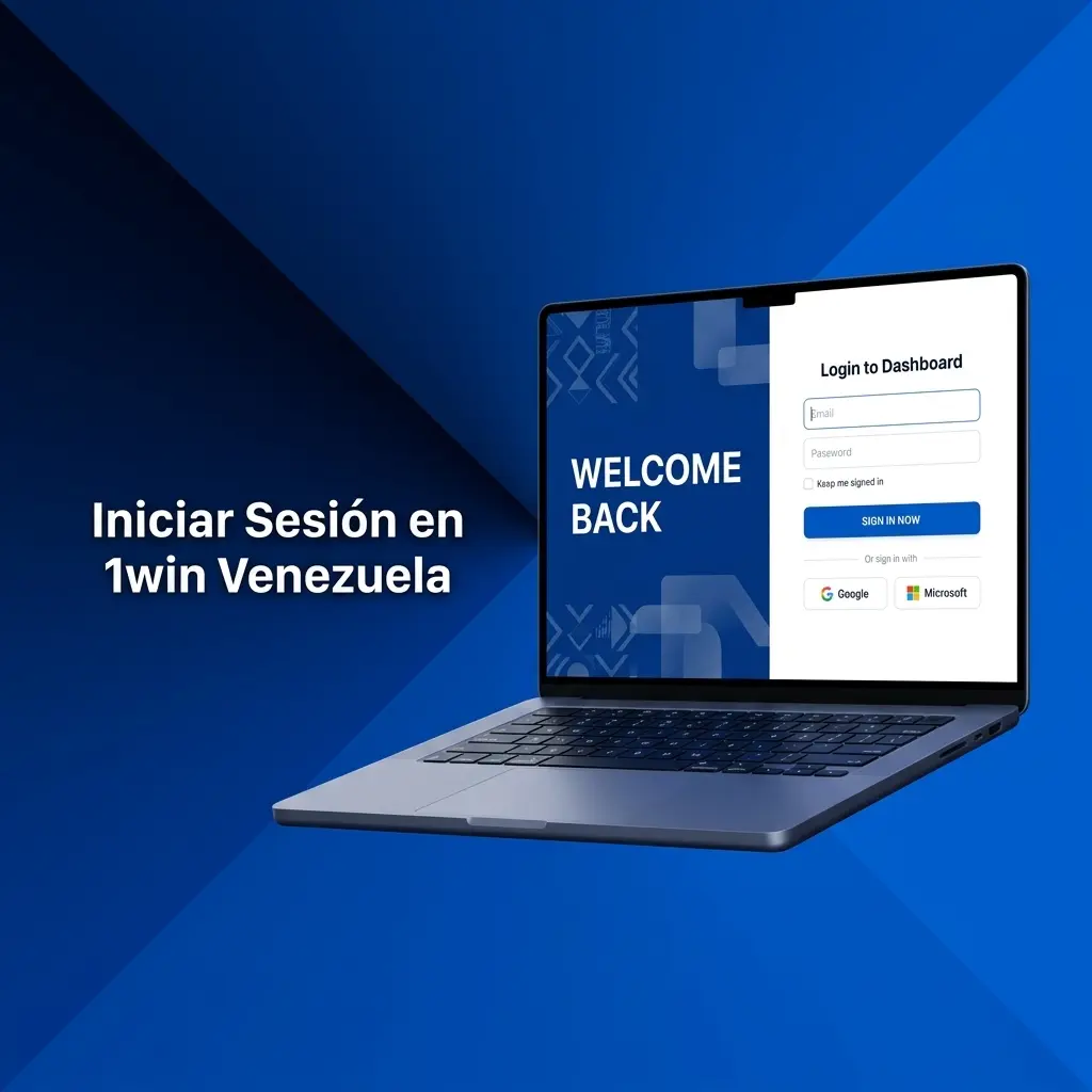Formulario de inicio de sesión en 1win Venezuela con opciones de correo, teléfono, Google y Telegram